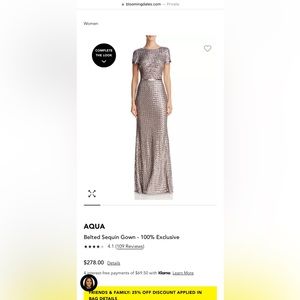 Aqua Short Sleeve Sequin Dress